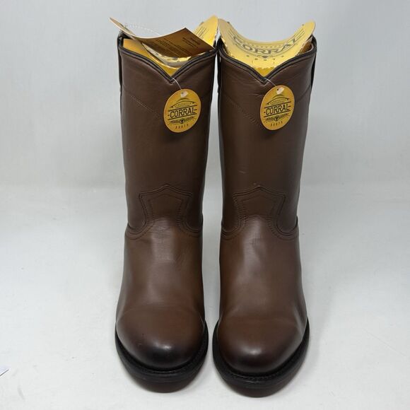 Corral A4068 Cowboy Roper Boots Mens 9 EE Wide Brown Leather Mid Calf Western - Picture 6 of 16